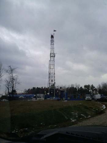 Harper well site, 2008, West Burlington Twp., Bradford Co., PA - Photo credit - Marcellus Shale in Pennsylvania - Gas Well Locations