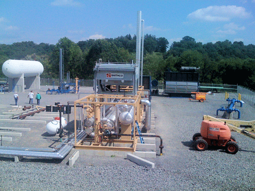 Butler County refrigeration plant shot summer '09 shortly after it became operational.Photo credit: Julia Williams, Rex Energy Corporation.