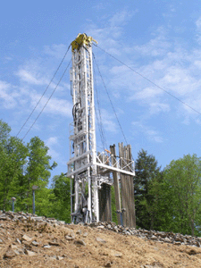 Cabot Teel well site, Susquehanna Co., PA - Photo credit - Marcellus Shale in Pennsylvania - Gas Well Locations