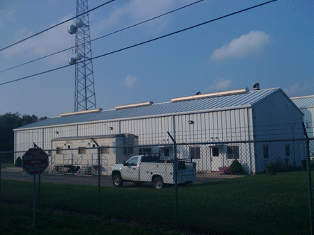 EQT Corp. pre-engineered steel structure that houses compressor station once built. Located near the Borough of Waynesburg in Greene Co., PA about 60 miles southwest of Pittsburgh. Photo credit Josephine Sabillon.